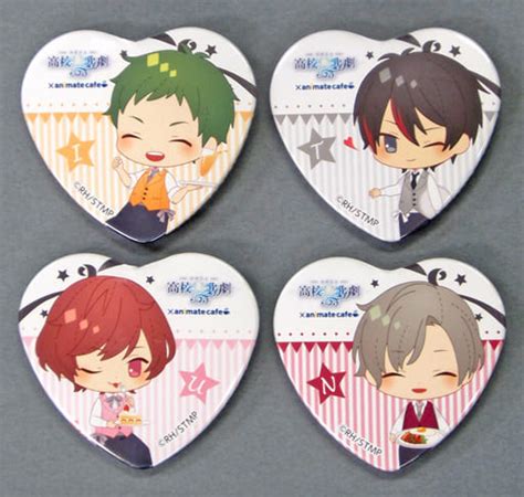 Badge Pins Victor Character Tora Ishi Ukawa Minamijo Heart