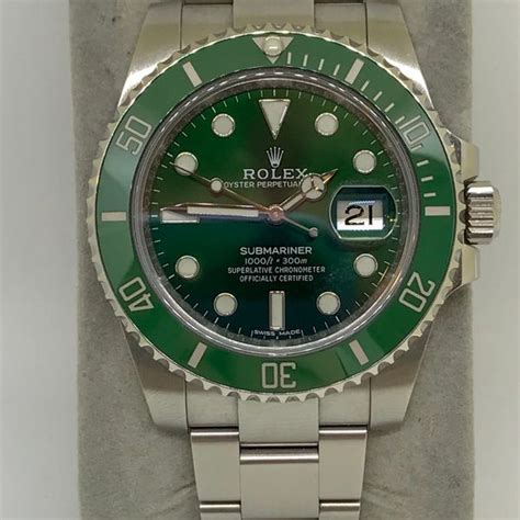 Fs Rolex Submariner Hulk 116610lv Pre Owned Watchcharts