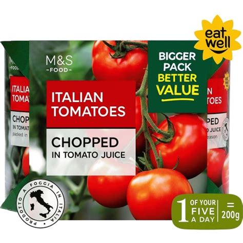 M S Chopped Italian Tomatoes X G Compare Prices Where To Buy