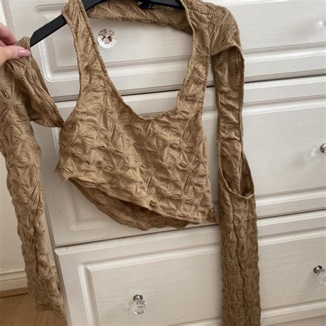 Jaded London Nude Cut Out Top Worn Once Depop