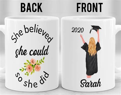 Personalized Graduation Mug Graduation Gift for Her | Etsy