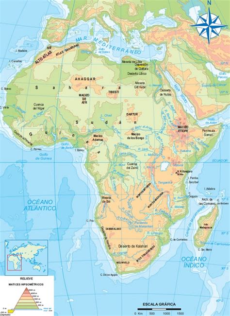 Paisajes Y Mapa Del Africa