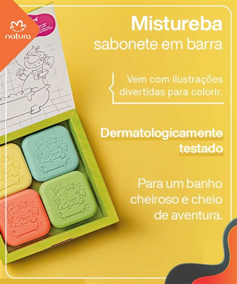 Mistureba Sabonete em Barra Sortido Naturé 4un de 90g cada