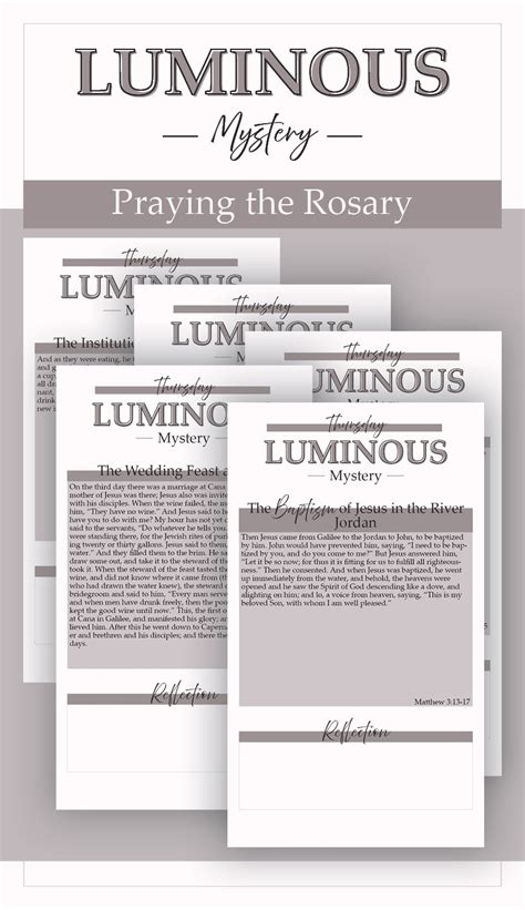 Joyful Sorrowful Glorious And Luminous Rosary Mysteries Katie Ts Home