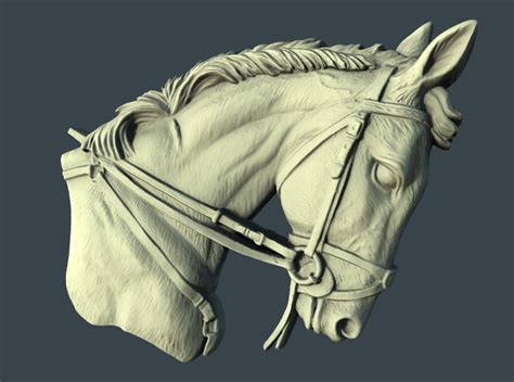 Fichier Stl Gratuit M Daille Buste De Cheval Cnc Art Plan Imprimable