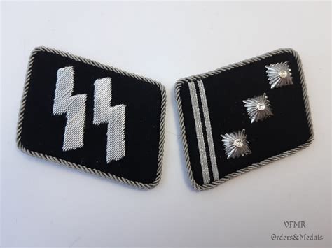 Waffen Ss Ss Obersturmführer Collar Tabs