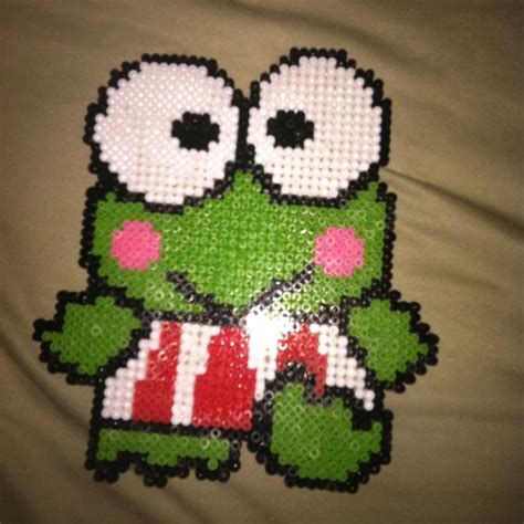 Keroppi Perler Bead Diy Perler Beads Perler Beads Designs Perler Crafts