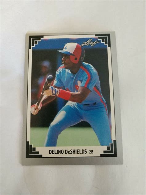 1991 Leaf Montreal Expos Baseball Card 139 Delino DeShields EBay