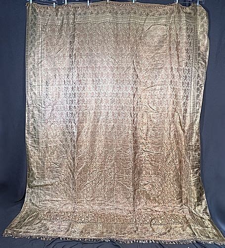 Vintage Se Asian Brocade Bedspread For Sale At Auction On 27th January