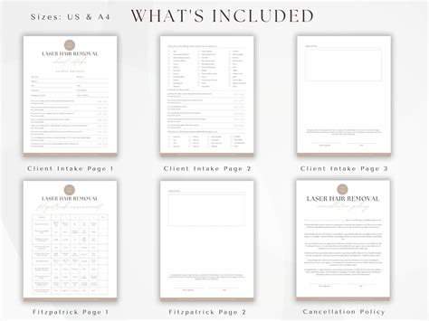 Laser Hair Removal Consent Forms Printable Laser Hair Etsy