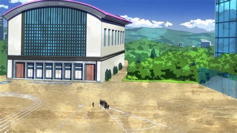 Ua High School Pe Grounds Scenery Background Scenery Anime Scenery