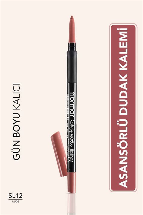 Flormar Suya Dayan Kl Asans Rl Dudak Kalemi Nude Stylematic Lipliner Sl