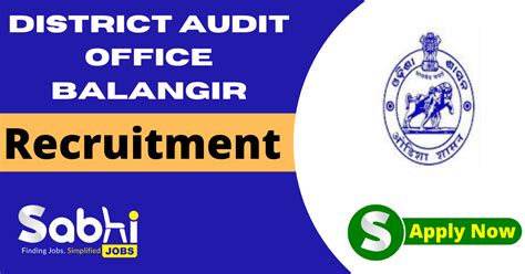 District Audit Office Balangir Recruitment Apply Jobs Vacancy