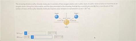 Solved The Drawing Shows A Sulfur Dioxide Molecule It Chegg