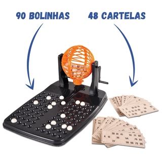 Jogo De Bingo Cartelas E Globo Girat Rio Bolinhas Shopee Brasil