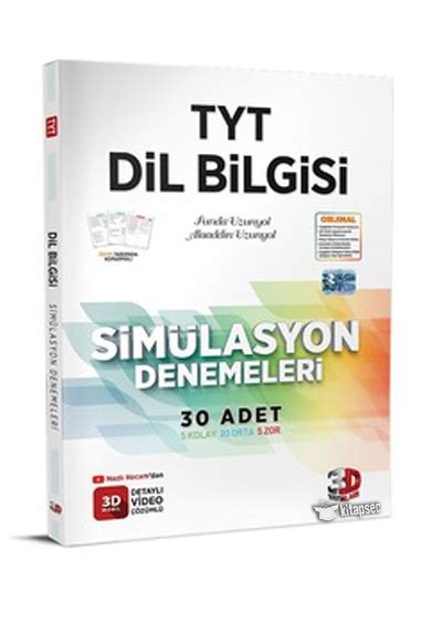 2025 TYT Dil Bilgisi Simülasyon Denemeleri Detaylı Video Çözümlü 3D