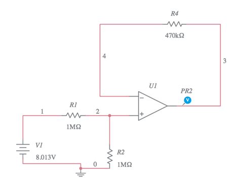 Voltage Divider With Op Multisim Live