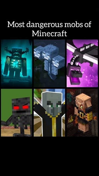 The Most Dangerous Mobs Of Minecraft Youtube