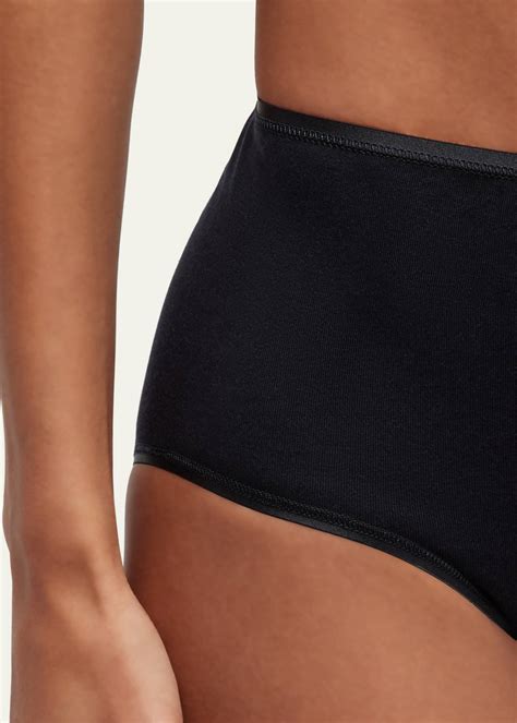 Hanro Cotton Seamless Satin Trim Briefs Bergdorf Goodman