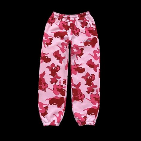 Named Collective Mens Pink Joggers Tracksuits Depop