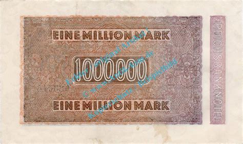 Weimarer Republik Inflation Mio Mk K Lner Banknote Million