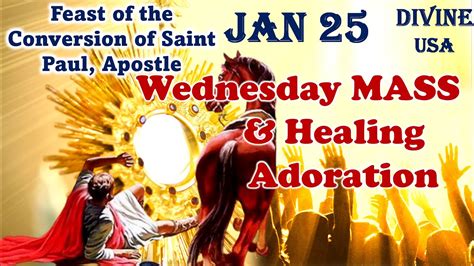 LIVE JAN 25 2023 Holy MASS Adoration Divine USA YouTube