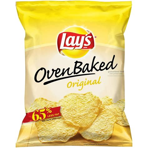 Lay's Oven Baked Original Potato Chips 2.125 oz. Bag - Walmart.com ...