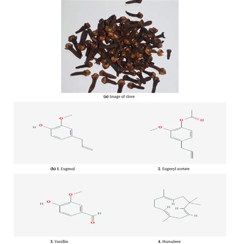 A Image Of Clove B The Chemical Structure Of Compounds Presents In