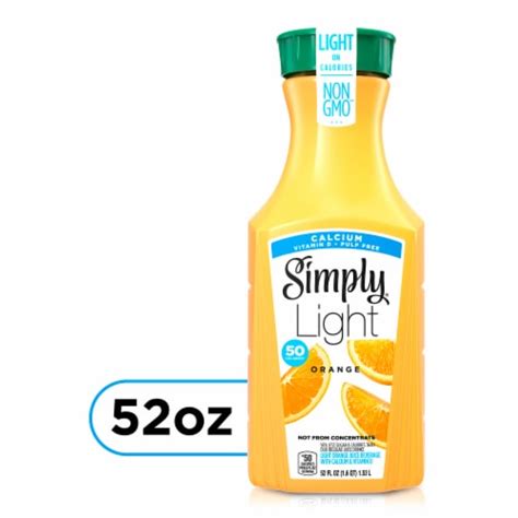 Simply Light Orange Pulp Free With Calcium Vitamin D Orange All