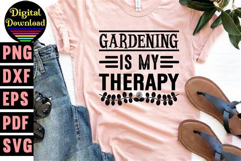 Gardening Is My Therapy Svg Design Graphic By Svg Design Hub Creative