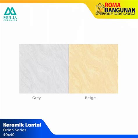 Jual Mulia Keramik Lantai Motif Orion Series 40X40 Shopee Indonesia