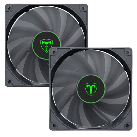 Kit 2 Cooler Fan Sem Led Cor Preto 120x120x25 12cm 120mm Gabinete