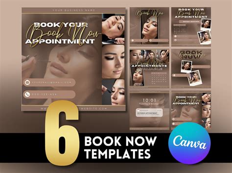 Editable Book Now Flyer Diy Appointments Available Template Premade