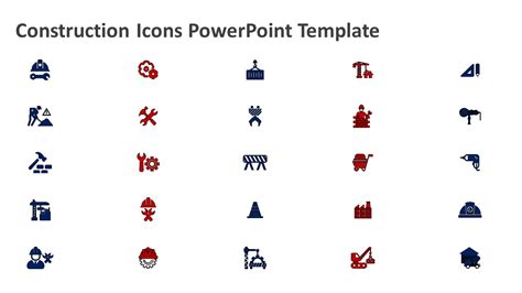 Construction Icons PowerPoint Template | Free PowerPoint Templates