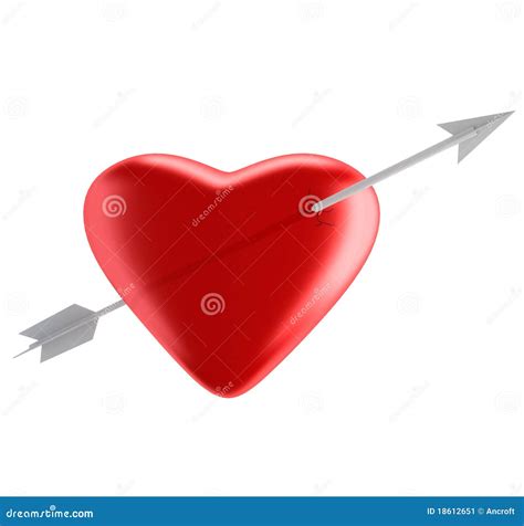 Heart & Arrow Cupid stock illustration. Illustration of sign - 18612651