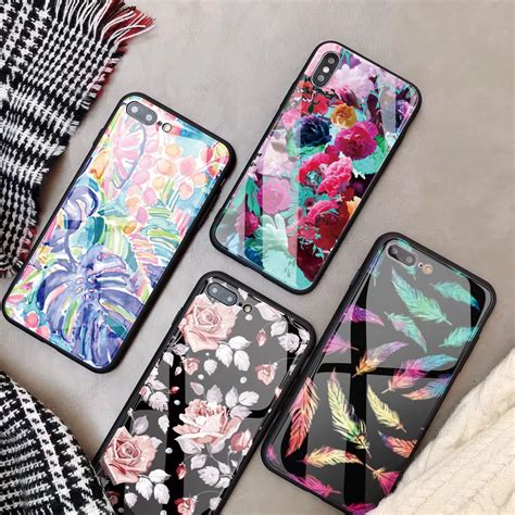 Luxury Super Tempered Glass Phone Case For IPhone 8 6S 6 7Plus Case