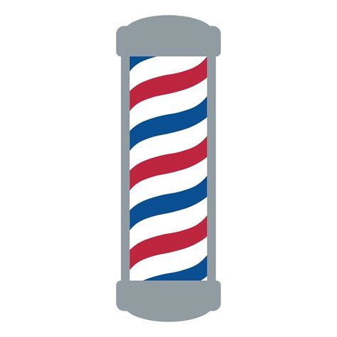 Black Vector Barber Pole Icon Isolated On White Background 41413004