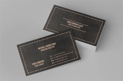 21+ Leather Business Card Templates - PSD. AI, EPS Format Download