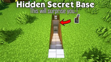 Most Natural Redstone Secret Staircase Base In Minecraft Vowla Youtube