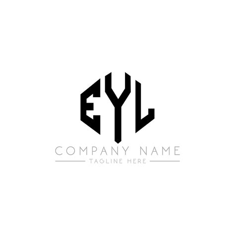 Eyl Letter Logo Design With Polygon Shape Eyl Polygon And Cube Shape Logo Design Eyl Hexagon