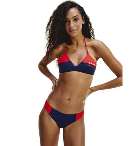 Tommy Hilfiger Color Block Bikini Slip Costume Donna Sportler