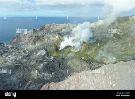 Volcano White Island Stock Photo - Alamy