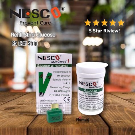 Jual Refill Strip Glucose Nesco Original Isi Strip Gula Nesco