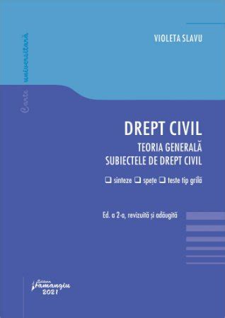 Drept Civil Teoria Generala Subiectele De Drept Civil Editia A 2 A