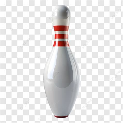 Gambar 3d Mengasingkan Ikon Pin Bowling Yang Menggambarkan Rekreasi Dan ...