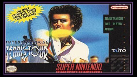 Snes Super Side Quest Game International Tennis Tour