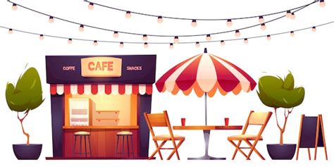 Vectores E Ilustraciones De Terraza Cafeteria Para Descargar Gratis