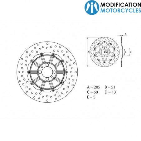 Disque Frein Rond Fixe Brembo Oro Bmw K K Modif Moto