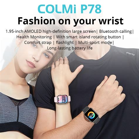 Jual COLMI P78 Smart Watch Layar AMOLED 1 95 AOD Panggilan Bluetooth