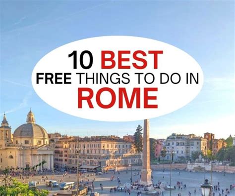 10 Best Free Things To Do In Rome Italy